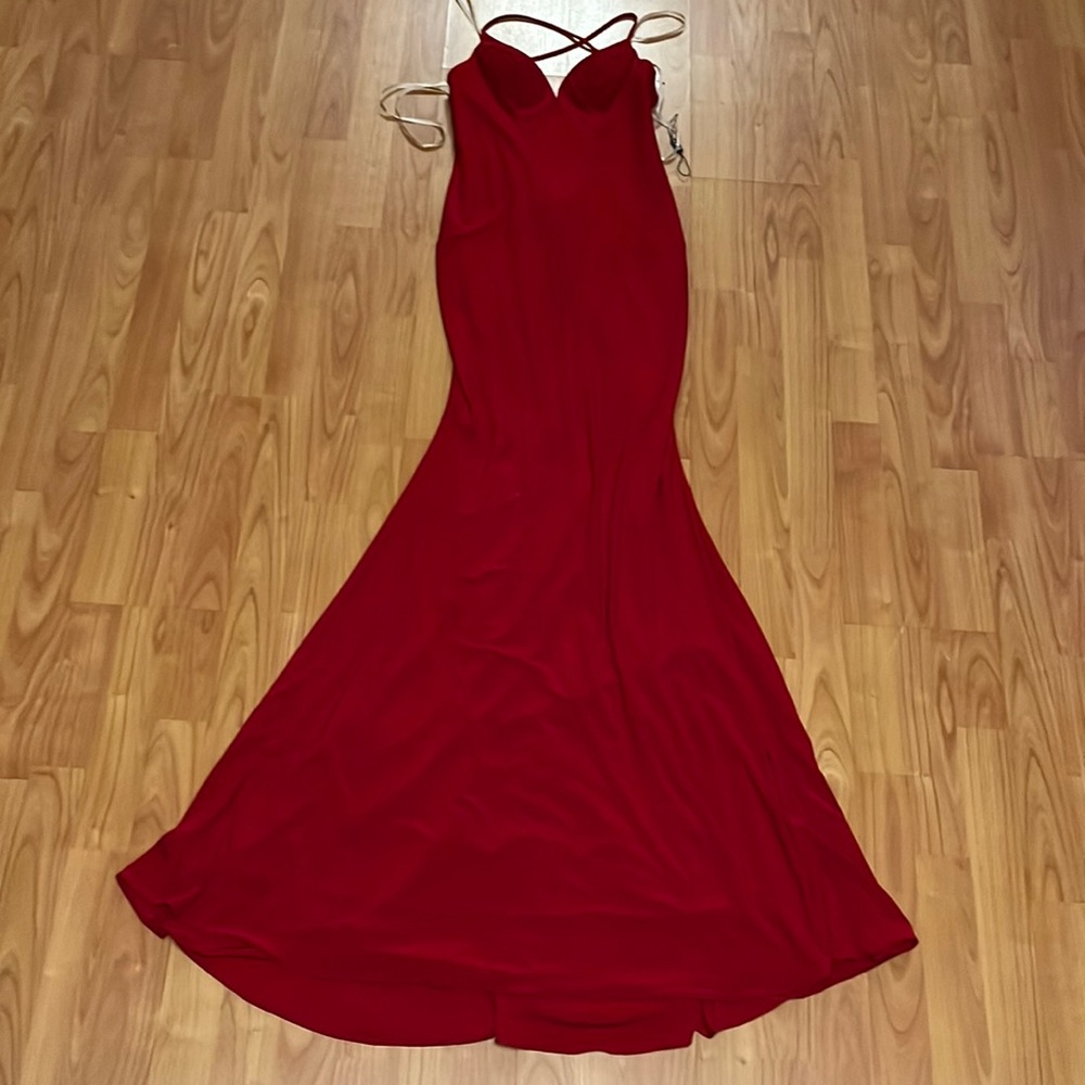 Faviana red dress size 0
